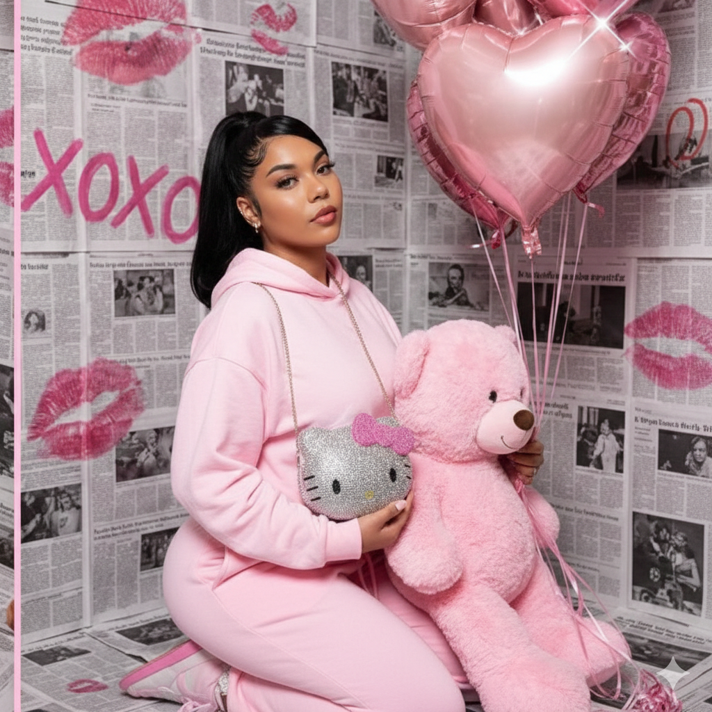 “Glitty Kitty” Rhinestone Purse w/ Chain